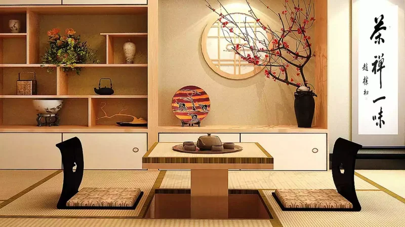 geleneksel Japon evi salon