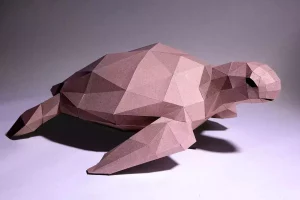 Origami ile deniz kaplumbağası yapımı